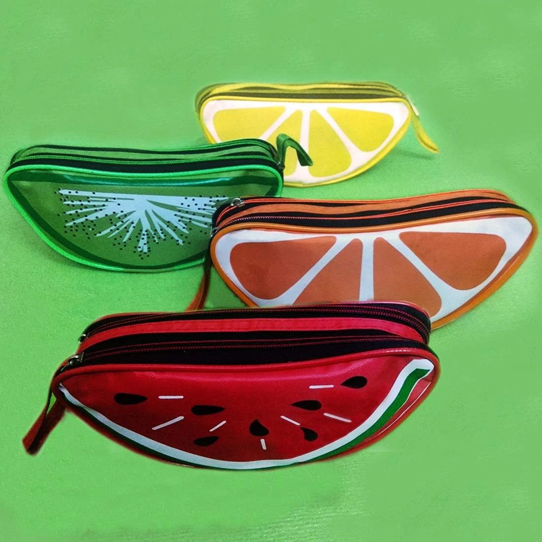 Viva Smile Fruit Pouch for Kids | Birthday Party Return Gift for Children, Multicolor Pack of 2 (Green)