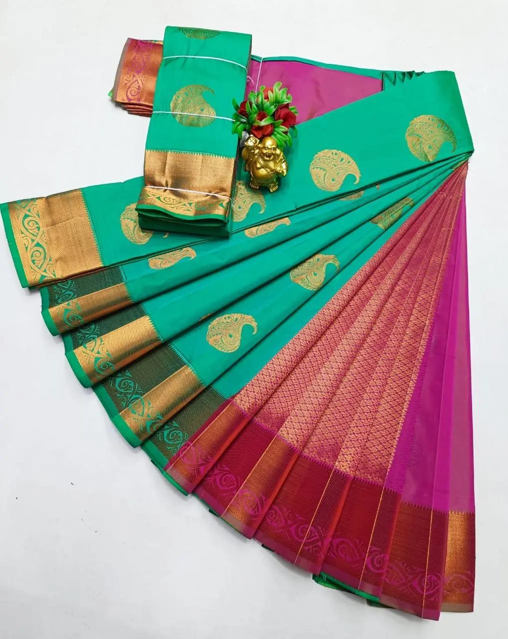 Kanchipuram semi Soft silk model sarees.