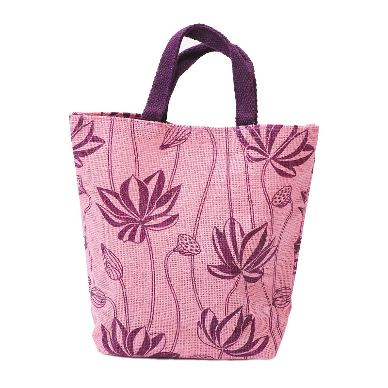 Aalam Vizhudhugal Eco Reusable Jute Bag to Carry Lunch – Tiffin Bag with Reinforced Handle