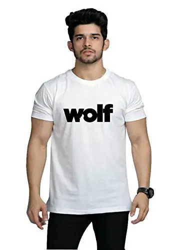 Philodox by attire Wolf | 100% Organic Cotton T Shirt for Men | Bio Washed 180 GSM | Graphic Print Round Neck T Shirt