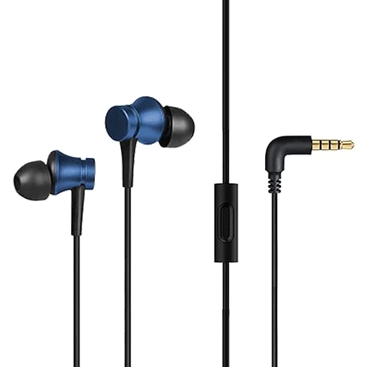 Mi Earphones Basic Blue - In-Ear Wired Earphones, Microphone, Noise Isolation, Budget-Friendly