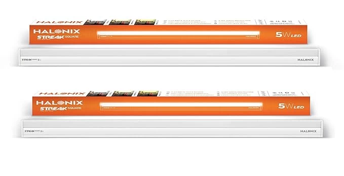 Halonix Streak Square 5w Led Batten (Pack of 2) - Cool White, Square Shape