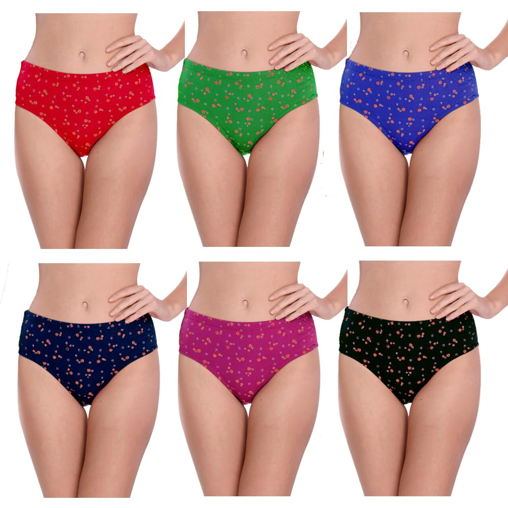 Cotton Multicolor Ladies Printed Panty, Size: Large at Rs 35/piece