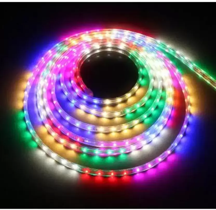 5m Rgb Led Strip Light - Color Changing | Non-waterproof | Adapter Included