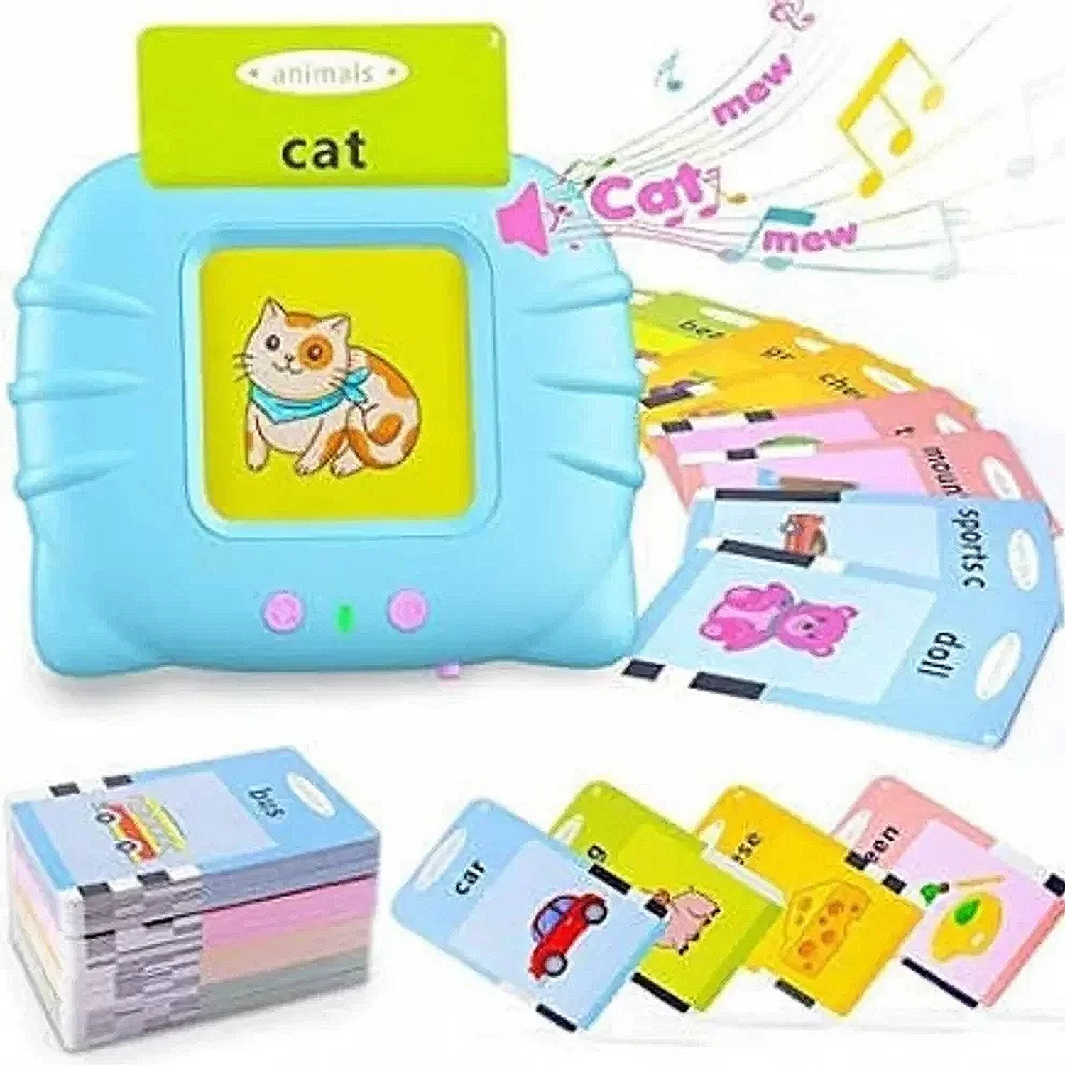 Talking Flash Cards Toys - Resource Electronic Interactive Toys for Kids and Toddlers Suitable for Return Gift