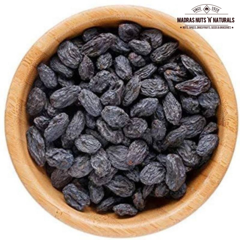 MNN Premium Afghani Seedless Black Raisins 250 g | Kali Kishmish | Munakka Dry Fruits | Delicious & Healthy Snack