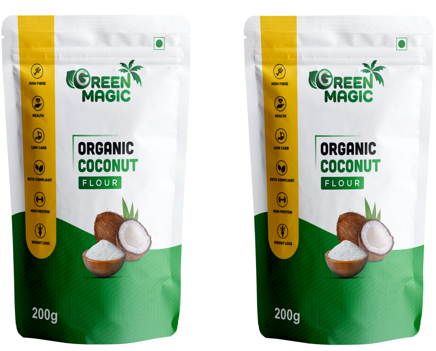 Green Magic Coconut flour (pack of 2)