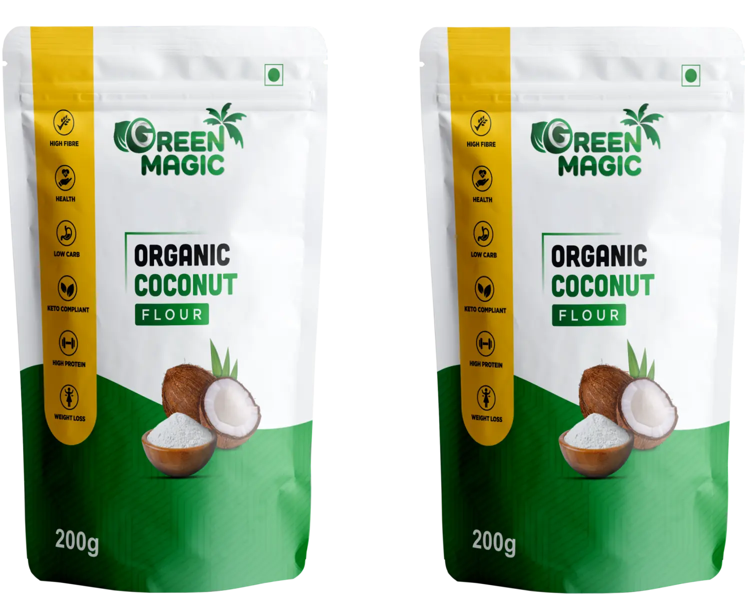 Green Magic Coconut flour (pack of 2)