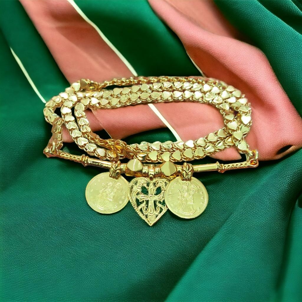 Traditional Annai Mary Matha Christian Thali Chain 24 Inch