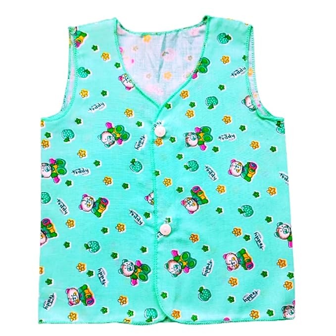 Buy Gilli Shopee Baby Boy's and Baby Girl's Cotton Regular Fit Half Sleeve  Color Printed baniyan Inner wear Vest (Multicolor, 6-12 Months) at