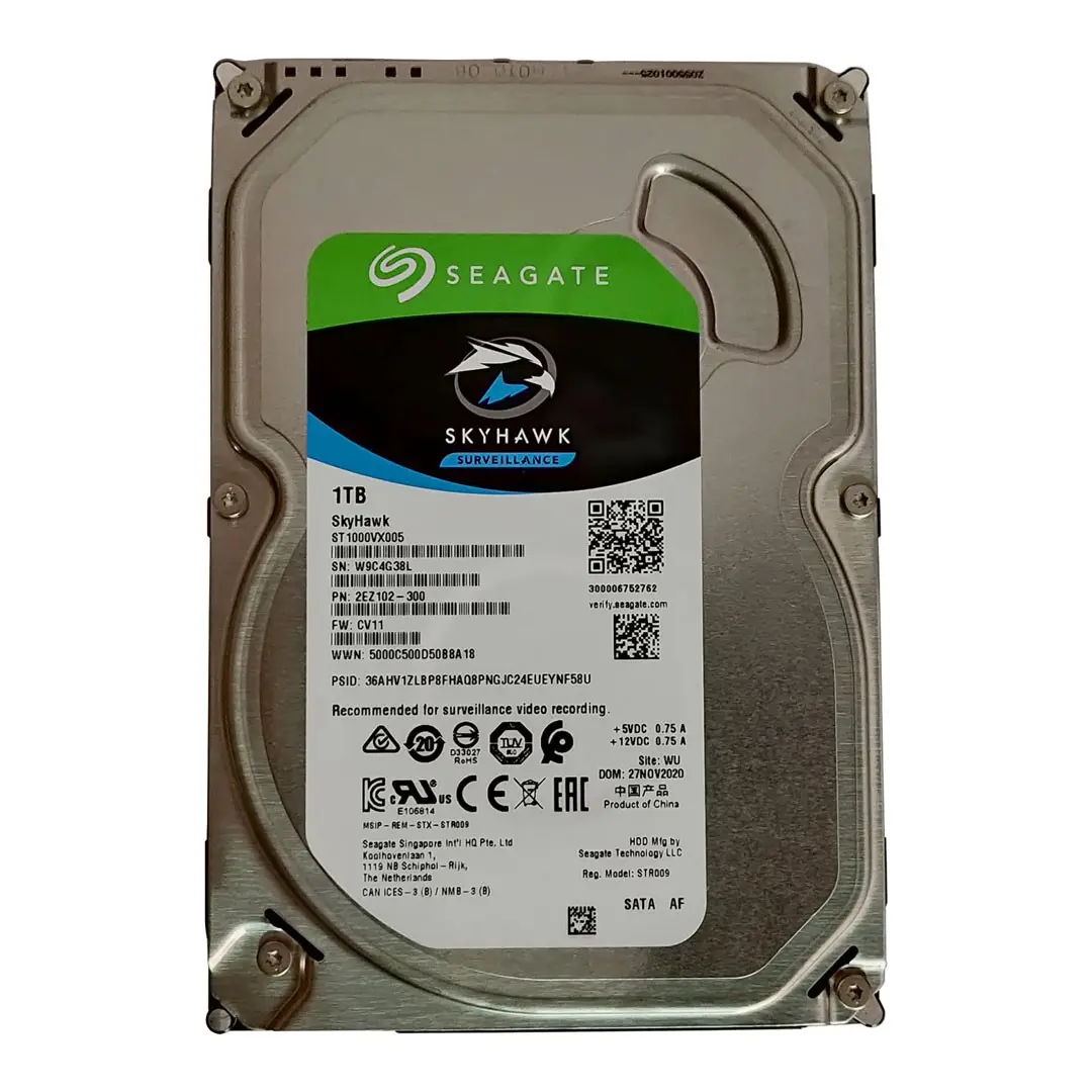 Seagate SkyHawk 1TB Surveillance Hard Drive - High-Performance Security Storage, HDD FOR DVR NVR ST1000VX005