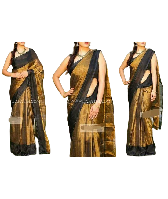 Tissue Saree / Ethnic Wear / Pretty Black tissue saree / Traditional wedding wear collection