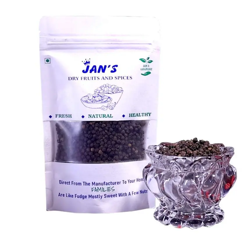 100% NATURAL PREMIUM QUALITY BLACK PEPPER | WHOLE NATURAL BLACK PEPPER -250 GRAMS