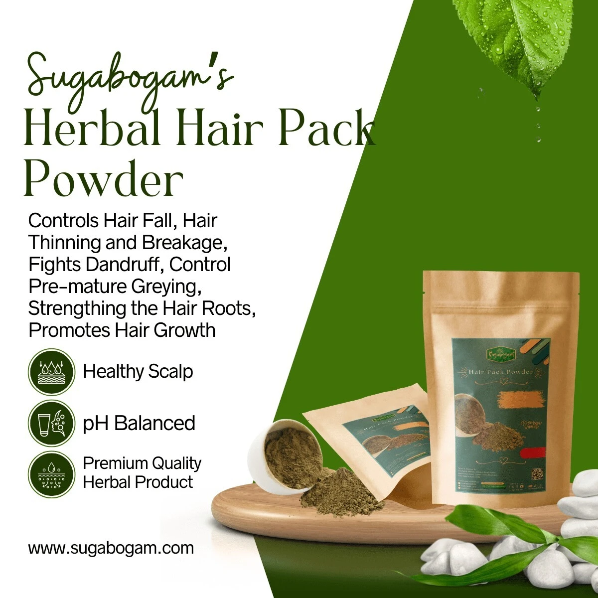 Herbal Hair Pack(Hair wash powder) -100g