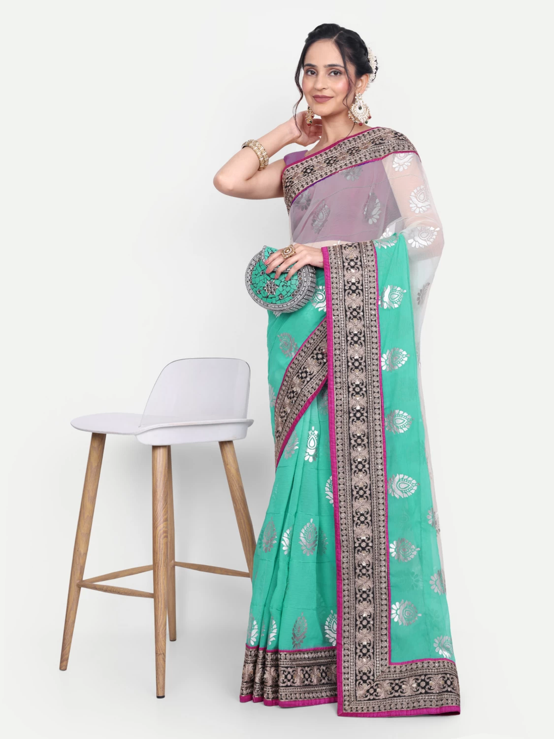 Multicolor Chiffon Saree | Lightweight & Elegant Designer Saree