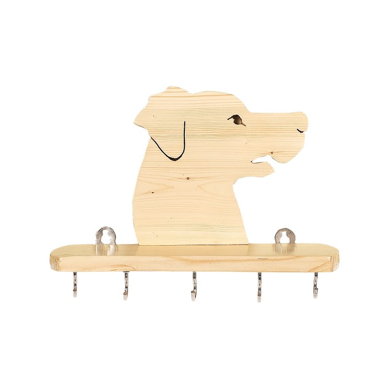 Wooden Dog Key Holder-Wooden Wall Mount Dog Key Holder-Wooden Dog Key Hanger | Wooden Key Stand-Wooden Classic Dog Key Holder- Wooden Key Hooks-Wooden Dog Key  Chain Holder-Wooden key holder Hanger-Wo