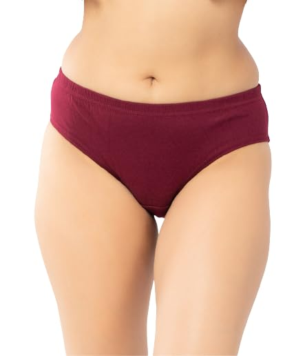 Women's Cotton Plain Panty Comfortable and Colorful Combo - Pack of 6  Multicolor Panties for Women's/Girls