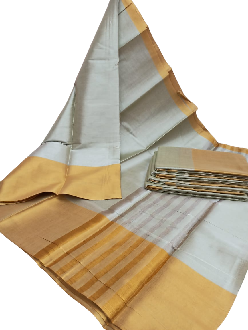 Tissue Saree / Ethnic Wear / Pretty Golden tissue saree / Traditional wedding wear collection