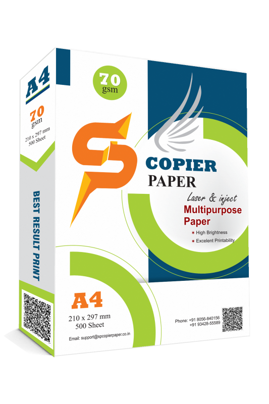 SP Copier Paper | A4 Size | 70 GSM | 500 Sheets | White Paper, 1 Ream