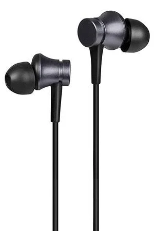 Mi Earphones Basic Black - In-Ear Wired Headphones with Mic, Ideal for Everyday Use