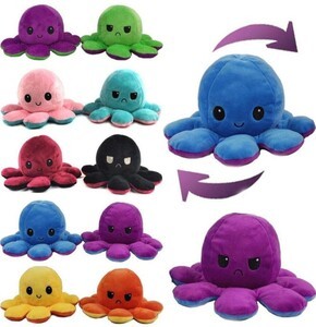 Flip Octopus Soft Toy for kids of All ages - Random color will be send  - Pack of 1