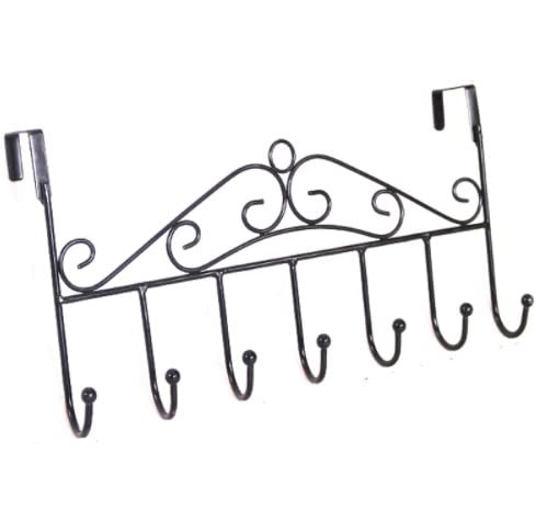 Sturdy Metal Over-the-Door Hook Hanger - Maximize Space and Organize with Elegance