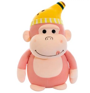 Monkey with Banana Cap soft Toys - 40CM - Pack of 1