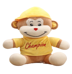 Champion Monkey Soft for kids, boys & Girls of all ages - 35 cm  (Yellow)