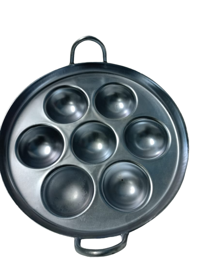 Simsnura steel paniyaram pan with 12 cups | kuzhi paniyaram | kuli paniyaram pan  with  2 Side Handle.