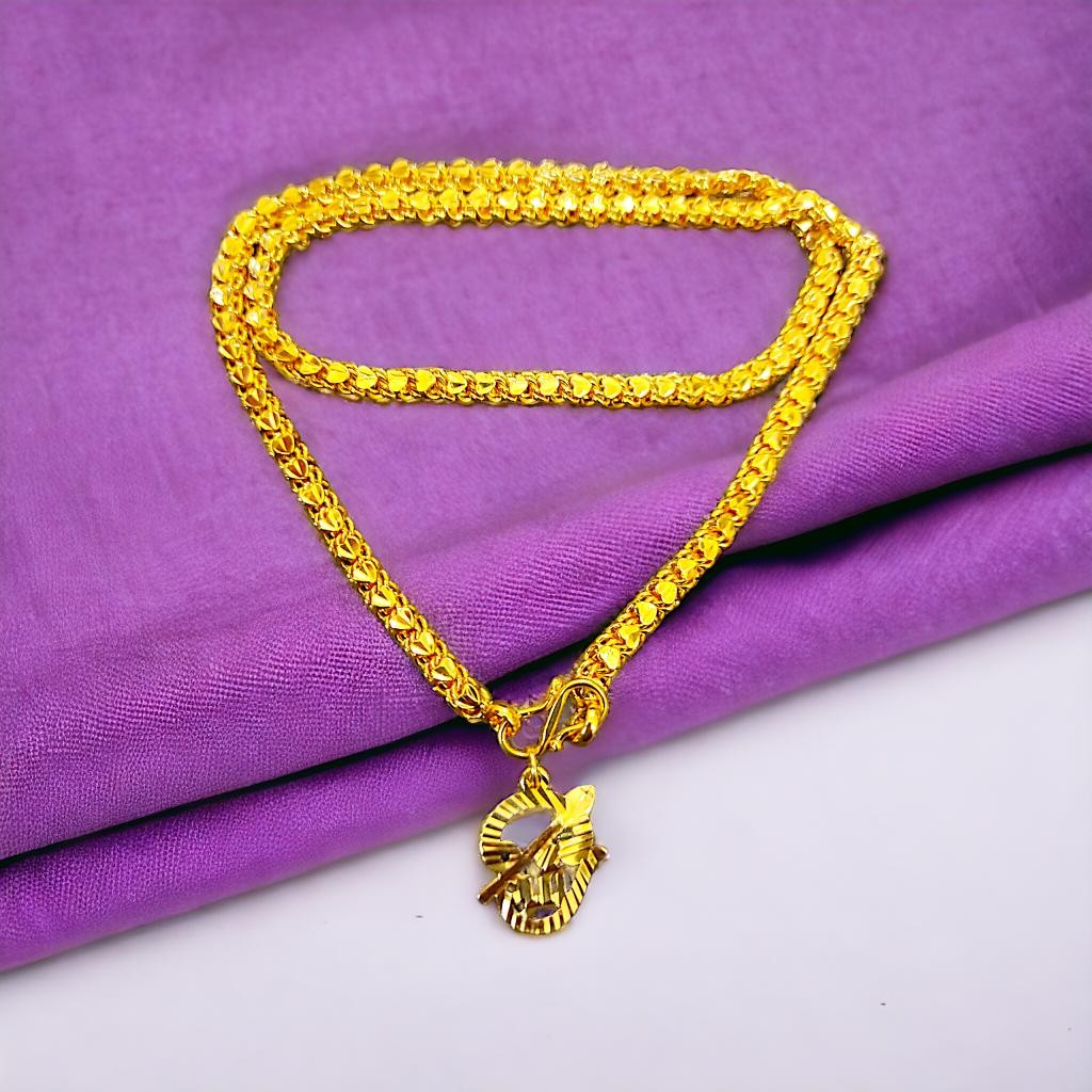 Traditional Om Dollar Chain 18 Inch Short Chain