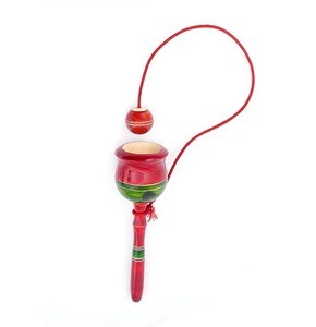 RenzMart - Wooden Cup and Ball Balancing String Game