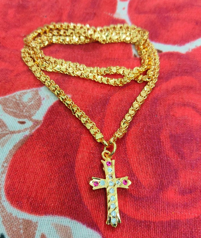 Traditional Impon Christian Dollar Chain 24 Inch for Men &Womens