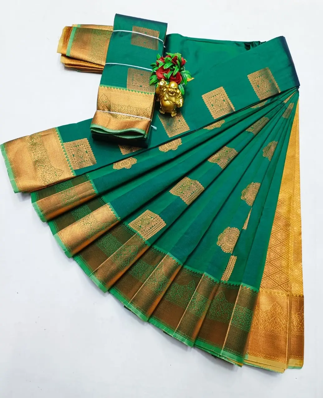 Kanchipuram semi Soft silk model sarees.