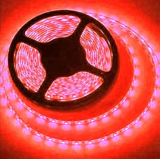 5m Red Led Strip Lighting - Non-waterproof (Adapter Included)