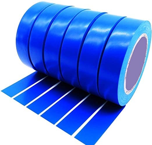 NV THULIGAL Self Adhesive PVC Electrical Insulation Tape BLUE 5 NOS (16mmx7mx0.125mm) - BLUE TAPE 5 NOS