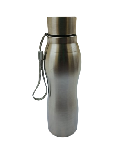 Stainless Steel Water Bottle Sports/Fridge Water Bottle 1 Litre, Silver | Eco Friendly | BPA Free | Water Bottle for Office, Gym, School, Yoga, Trekking, Men, Women and Kids