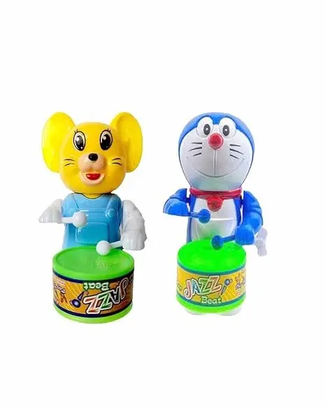 Toy with Drumming and Dancing Action for Kids Baby Rattle Toys Set Toddler Kids Key-Operated (Multi Design)