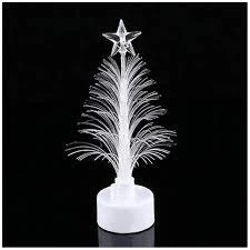 Mini Christmas Tree Decoration Items, Xmas Tree Fiber Optic Candle Light lamp, Christmas Tree Lights Led Xmas Tree Light for Home Gifting, Birthday, New Year, Decoration Items