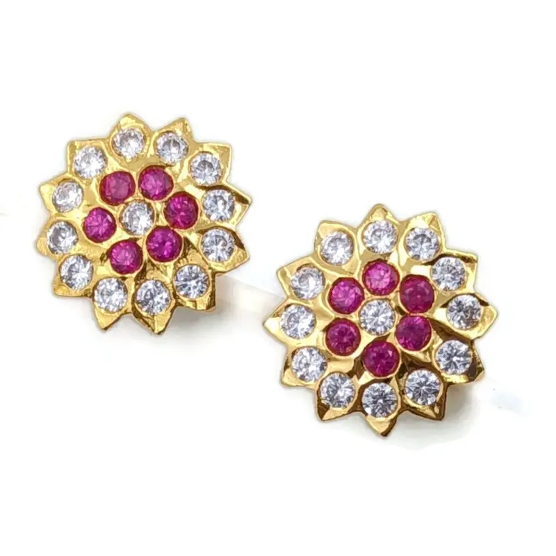 Impon earring for women (five metal ) stud