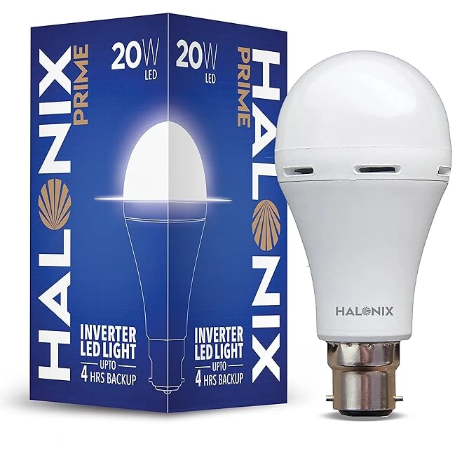 Halonix 20W B22 LED Rechargeable Emergency Light Bulb pack 1