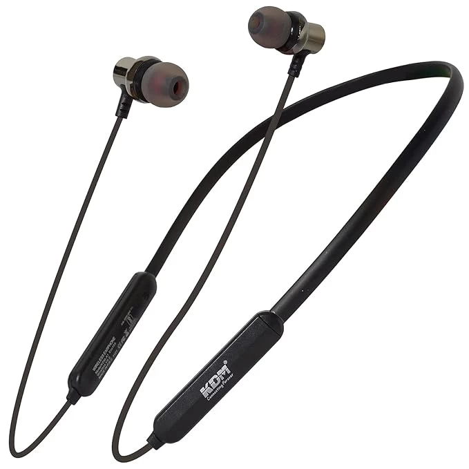 KDM A1 Eco Wireless Neckband Bluetooth Earphone Up to 24Hrs Music time (KDM-A1 ECO 165)