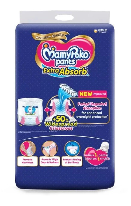 MamyPoko Extra Absorb Diaper - Large Size Pack of 22 Diapers - L - Buy 22  MamyPoko Cotton Pant Diapers | Flipkart.com
