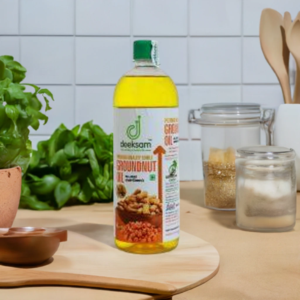 DEEKSAM WOOD PRESSED GROUNDNUT OIL 1L