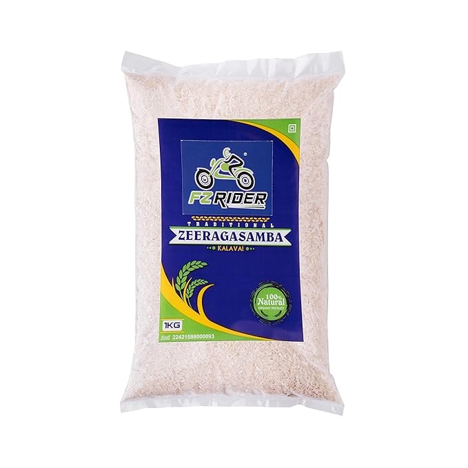 FZRIDER broken Rice -  Biryani rice Traditional White Rice - Jeera Samba (Raw Rice) / Seeraga Samba/Zeera Samba/Gobindo Bhog சீரக சம்பா (பச்சரிசி)