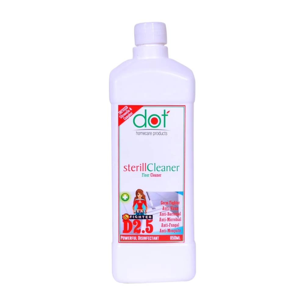 DOT Sterill Floor Cleaner 850ml - Powerful Household Disinfectant - Hospital Grade - Infused Pure Camphor & Citronella Essential Oil