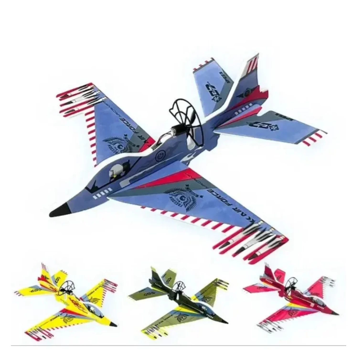 Flying Aeroplane - (Random Design) Unbreakable Plastic Pull Back Toy for Kids and Toddlers Suitable for Return Gift