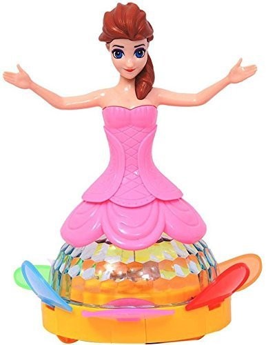 Dream Princess Doll with Music and 4D Lights for Kids - Random Color