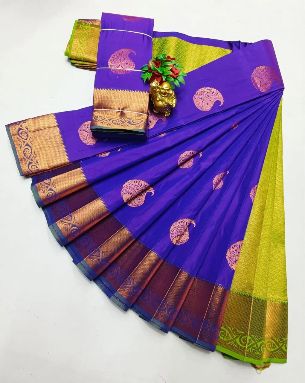 Kanchipuram semi Soft silk model sarees.