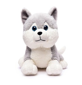 Husky Sitting Plush Dog for kids