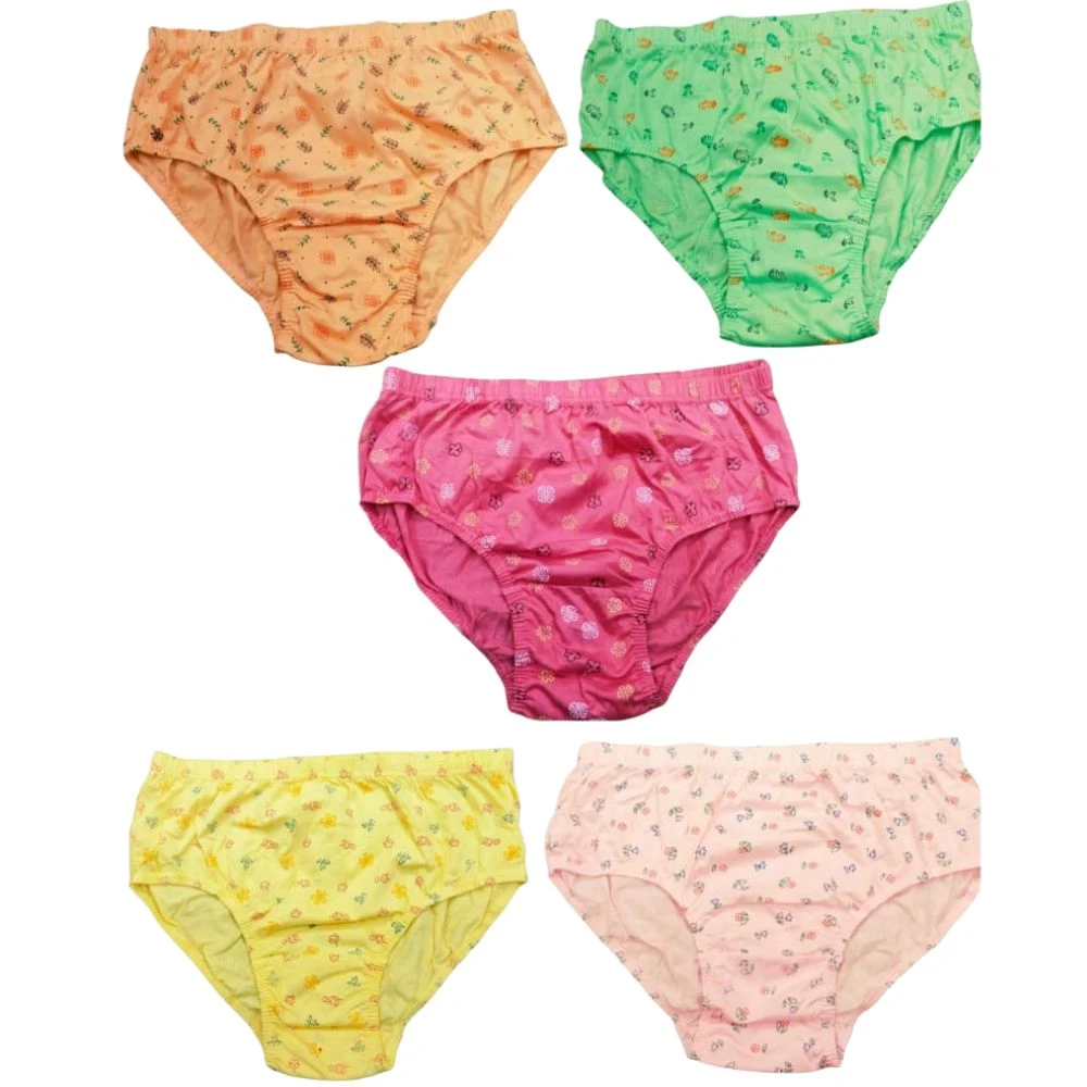 Rosy 100% Cotton Women’s Panties – Full Coverage, Pack of 5